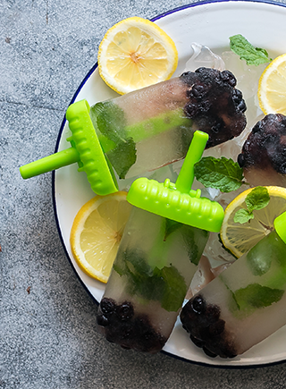 BLUEBERRY MOJITO POPSICLESÂ 